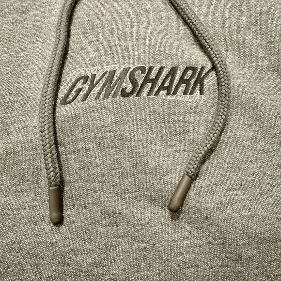 Gymshark Hoodie Sweatshirt Mens Medium Gray Graphic Logo Pullover Athletic - Picture 3 of 10